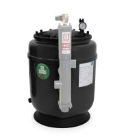 Trend Pool GFK Hochschicht Filterkessel HSF-4 Plus | Ø 920 mm | Höhe 930 mm | Anthrazit | ohne Ventil (Ø 63 mm - 2")