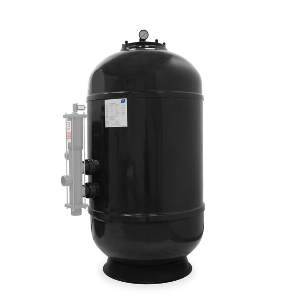 Trend Pool GFK Hochschicht Filterkessel HSF-8 Plus | Ø 920 mm | Höhe 1.800 mm | Anthrazit | ohne Ventil (Ø 63 mm - 2")