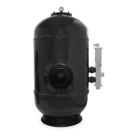 Trend Pool GFK Hochschicht Filterkessel HSF-8 Plus | Ø 920 mm | Höhe 1.800 mm | Anthrazit | ohne Ventil (Ø 63 mm - 2")