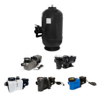 Trend Pool GFK Sandfilteranlage HSF-8 Plus | Speck 6 Wege...