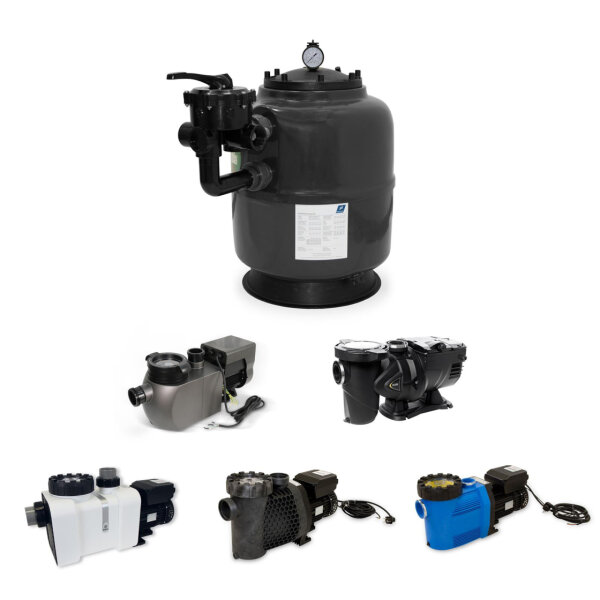Trend Pool GFK Sandfilteranlage Lagos Plus | Speck 6 Wege Side Ventil | versch. Ausführungen