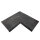 Trend Keramikstein Ecke 90 Grad mit Nase | 60 x 60 x 2 cm | Earthstone Nero / Dunkelgrau