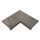 Trend Keramikstein Ecke 90 Grad mit Nase | 60 x 60 x 2 cm | Earthstone Grey / Hellgrau