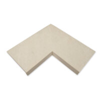 Trend Keramikstein Ecke 90 Grad mit Nase | 60 x 60 x 2 cm...