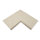 Trend Keramikstein Ecke 90 Grad mit Nase | 60 x 60 x 2 cm | Crystal Bianco / Sand