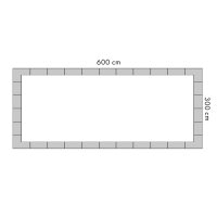 Trend Keramik-Beckenrandsteine Set f. REB 600 x 300 cm |...