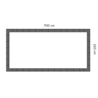 Trend Keramik-Beckenrandsteine Set f. REB 700 x 350 cm |...
