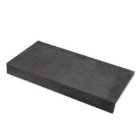 Trend Keramik-Beckenrandsteine Set f. REB 800 x 400 cm | Ecke 90 Grad mit Nase | Earthstone Nero / Dunkelgrau