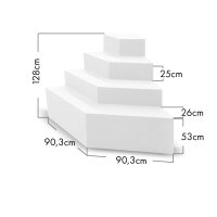TrendStone Ecktreppe Smaragd 118 x 118 x 128 cm (L x B x...