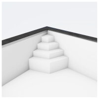 TrendStone Ecktreppe Smaragd 118 x 118 x 128 cm (L x B x H) | 4-stufig