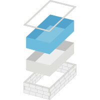TrendStone Set | Rechteckpool 600 x 300 x 150 cm | versch. Ausführungen