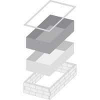 TrendStone Set | Rechteckpool 700 x 350 x 150 cm | versch. Ausführungen