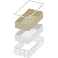 TrendStone Set | Rechteckpool 800 x 400 x 150 cm | versch. Ausführungen