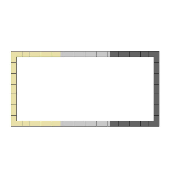 Trend Keramik-Beckenrandsteine Set f. REB | Ecke Radius 135 mm | versch. Ausführungen