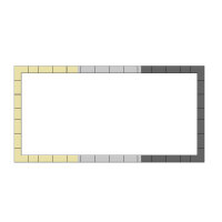 Trend Keramik-Beckenrandsteine Set f. REB | Ecke Radius...